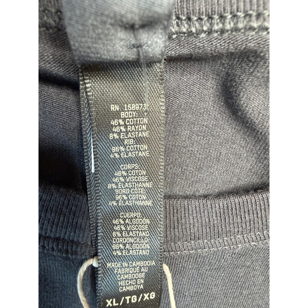 NWT SKIMS Mens Jersey Lounge Relaxed Long Sleeve T-Shirt Ash Gray XL - Picture 6 of 8